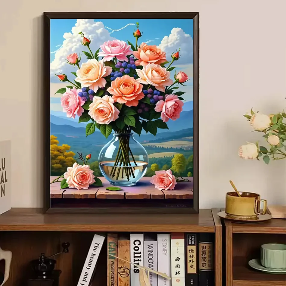 RUOPOTY Oil Painting By Numbers Flowers Vase Original Gifts With Frame Diy Set Handwork Paint Kit Acrylic Paints Drawing Brushes
RUOPOTY Oil Painting By Numbers Flowers Vase Original Gifts With Frame Diy Set Handwork Paint Kit Acrylic Paints Drawing Brushes