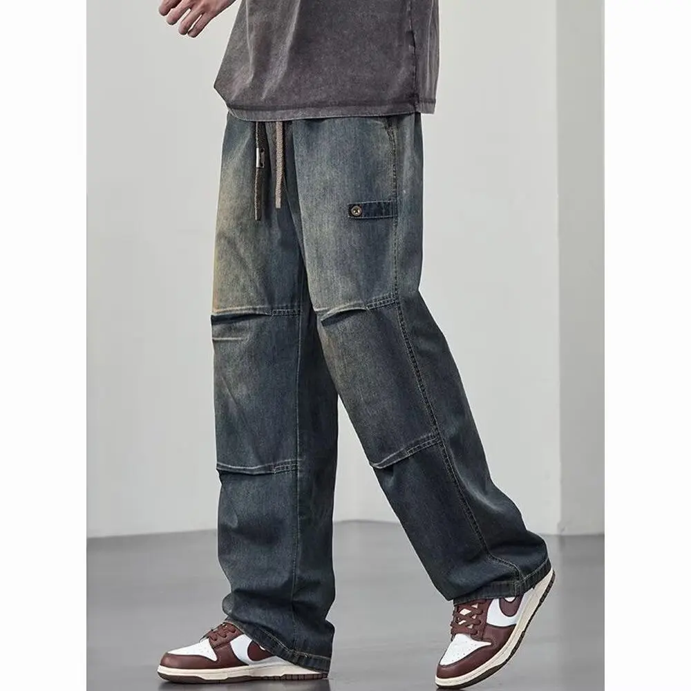 Washed Denim Jeans Men's Spring Summer Loose Straight Leg Long Pants Loose Fit Men's Jeans Casual Workwear Trousers y2k pants
Washed Denim Jeans Men's Spring Summer Loose Straight Leg Long Pants Loose Fit Men's Jeans Casual Workwear Trousers y2k pants