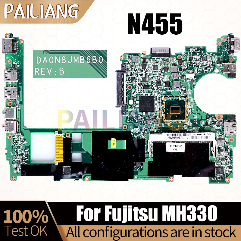 DA0N8JMB6B0 для Fujitsu MH330 материнская плата для ноутбука SLBX9 N455 протестированная Материнская плата ноутбука
DA0N8JMB6B0 для Fujitsu MH330 материнская плата для ноутбука SLBX9 N455 протестированная Материнская плата ноутбука