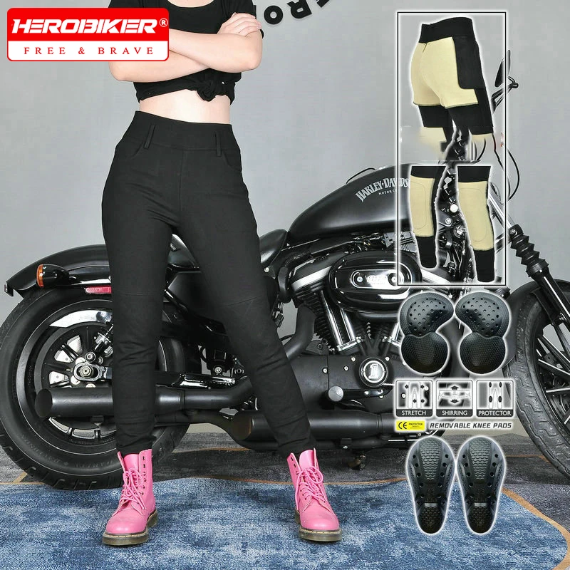 Мотоциклетные брюки для женщин, всесезонные мотоциклетные женские брюки для похудения, защитное снаряжение от падения, прочные брюки 
Мотоциклетные брюки для женщин, всесезонные мотоциклетные женские брюки для похудения, защитное снаряжение от падения, прочные брюки