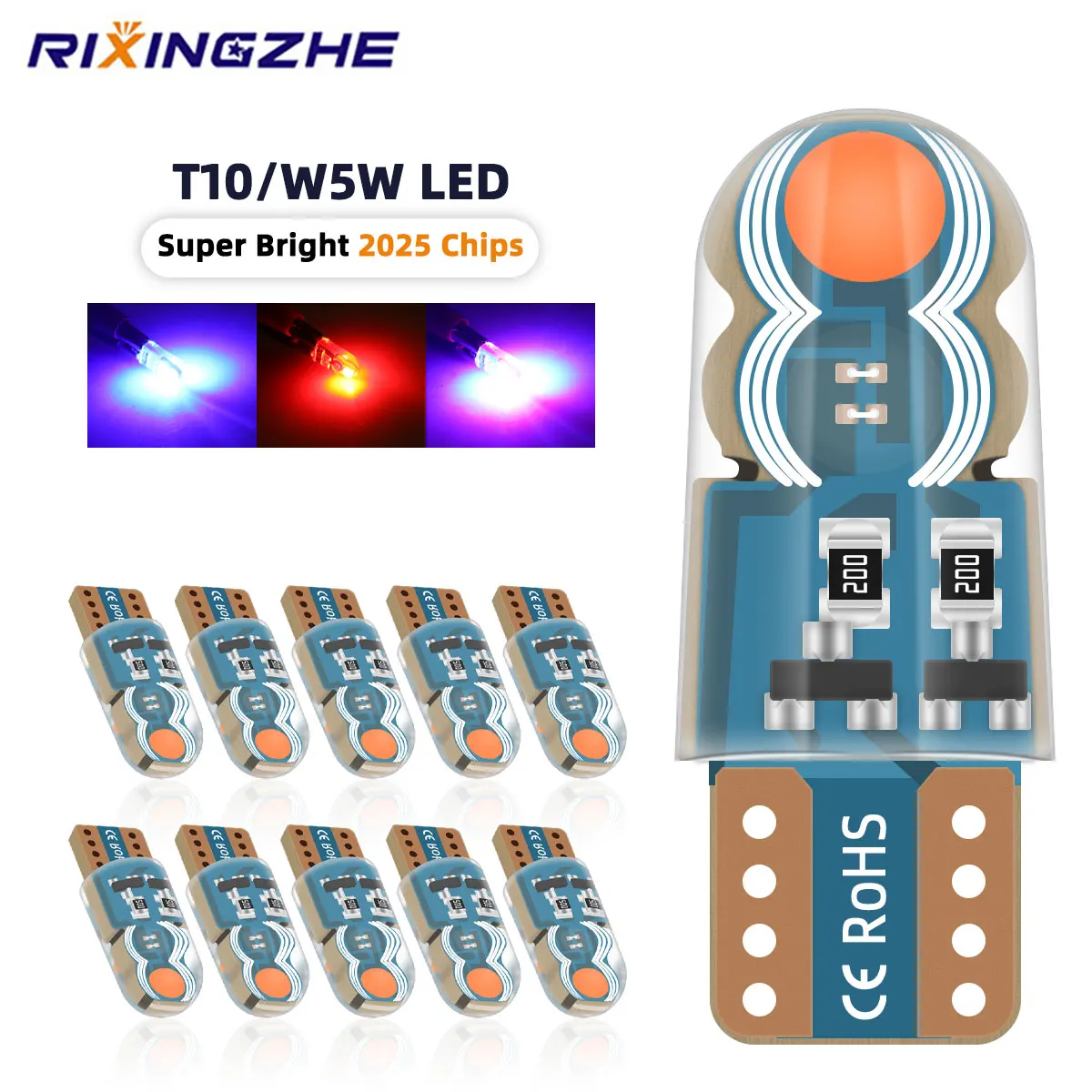 10/20PCS T10 Width Warning Light W5W LED Bulbs 3Colors Strobe Light Canbus Silicone Automobiles License Plate Lamp Signal Lights
10/20PCS T10 Width Warning Light W5W LED Bulbs 3Colors Strobe Light Canbus Silicone Automobiles License Plate Lamp Signal Lights
