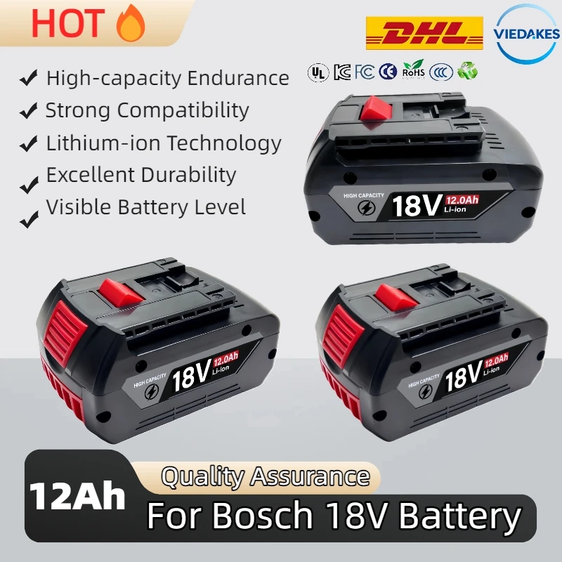 For Bosch 18V 8.0AH/10.0AH/12.0AH BAT609G BAT618 BAT614 Rechargeable Li-ion Battery For Bosch 18V power Tools
For Bosch 18V 8.0AH/10.0AH/12.0AH BAT609G BAT618 BAT614 Rechargeable Li-ion Battery For Bosch 18V power Tools