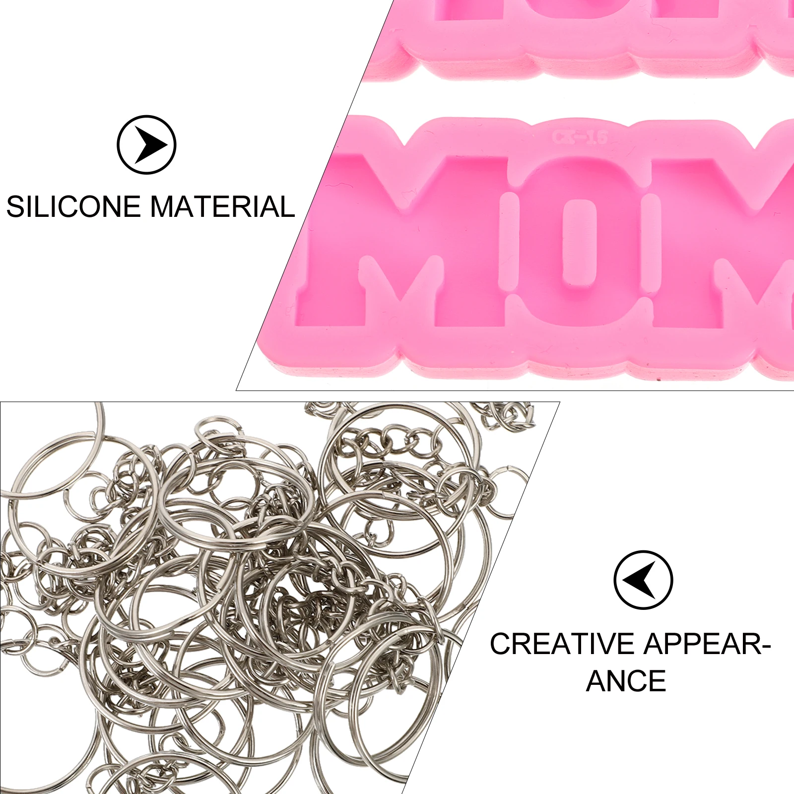 2pcs Key Ring DIY Mother'S Day Keychain Mold Pendant Maker Craft Reusable Jewelry Accessories Diy Mold Component
2pcs Key Ring DIY Mother'S Day Keychain Mold Pendant Maker Craft Reusable Jewelry Accessories Diy Mold Component