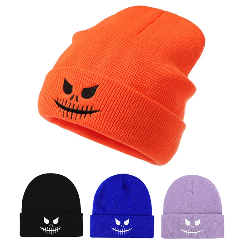 Halloween Popular Beanies for Men Women Funny Pumpkin Head Embroidered Hip-Hop Hats Autumn Winter Warm Windproof Knitted Bonnet
Halloween Popular Beanies for Men Women Funny Pumpkin Head Embroidered Hip-Hop Hats Autumn Winter Warm Windproof Knitted Bonnet