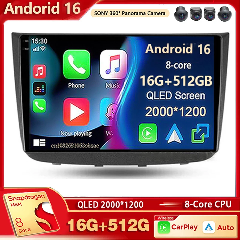 Android 16 Car Radio Multimedia Player For Mercedes-Benz Vito 2 W639 2003 - 2015 Auto Wireless Carplay Car Stereo DSP wifi+4G BT
Android 16 Car Radio Multimedia Player For Mercedes-Benz Vito 2 W639 2003 - 2015 Auto Wireless Carplay Car Stereo DSP wifi+4G BT