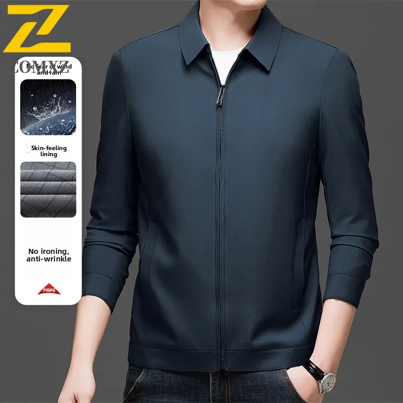 2025 Spring and Autumn New Men Business Casual Jacket High-quality Middle-aged Men Turndown Collar Anti-wrinkle Wear Slim Coat
2025 Spring and Autumn New Men Business Casual Jacket High-quality Middle-aged Men Turndown Collar Anti-wrinkle Wear Slim Coat