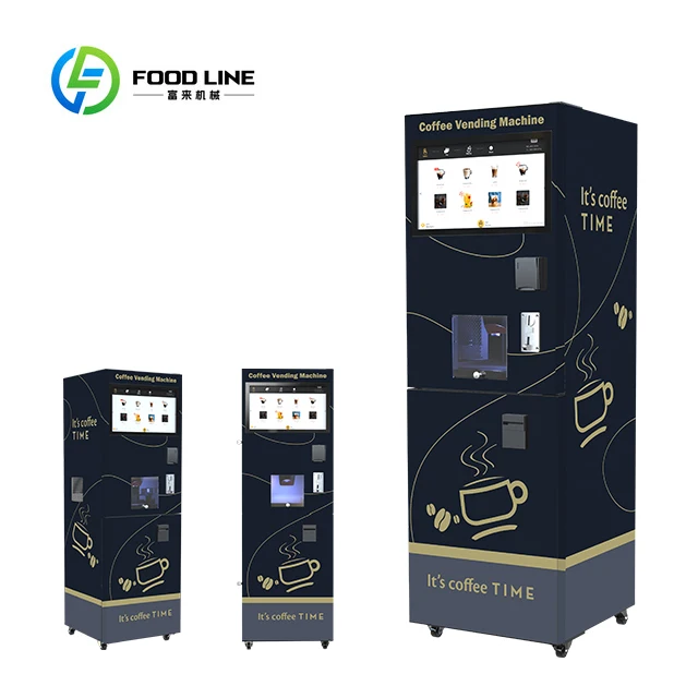 Customized Vending Machine Automatically Instant Coin Coffee Machine / Wifi Vending Machine 5 Tall Canisters for Coffee Powder
Customized Vending Machine Automatically Instant Coin Coffee Machine / Wifi Vending Machine 5 Tall Canisters for Coffee Powder