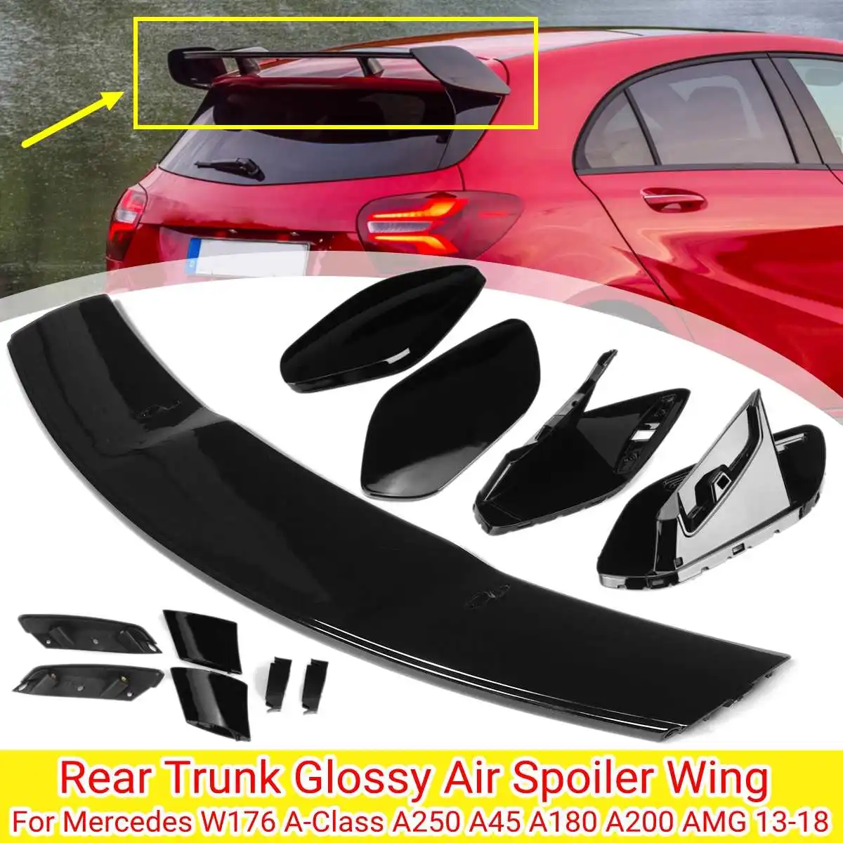 Rear Trunk Glossy Painted Air Splitter Spoiler For Mercedes Benz A Class W177 W176 A35 A180 A200 A220 A260 AMG 2013-2018 2019+
Rear Trunk Glossy Painted Air Splitter Spoiler For Mercedes Benz A Class W177 W176 A35 A180 A200 A220 A260 AMG 2013-2018 2019+