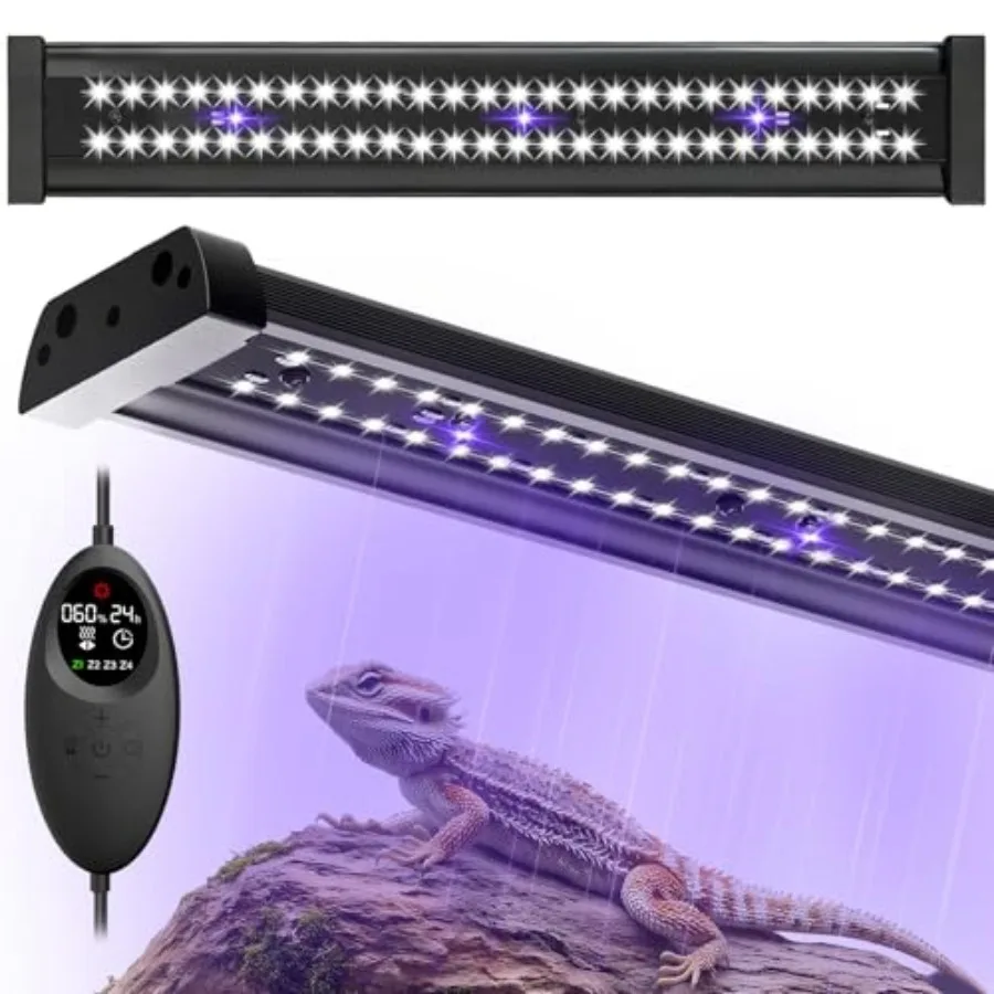 UVB Light for Reptiles, 16IN 12W LED UVA UVB Terrarium Lamp with 4 Auto Modes for Ferguson Zones, Terrarium Lamp for Bearded Dr
UVB Light for Reptiles, 16IN 12W LED UVA UVB Terrarium Lamp with 4 Auto Modes for Ferguson Zones, Terrarium Lamp for Bearded Dr