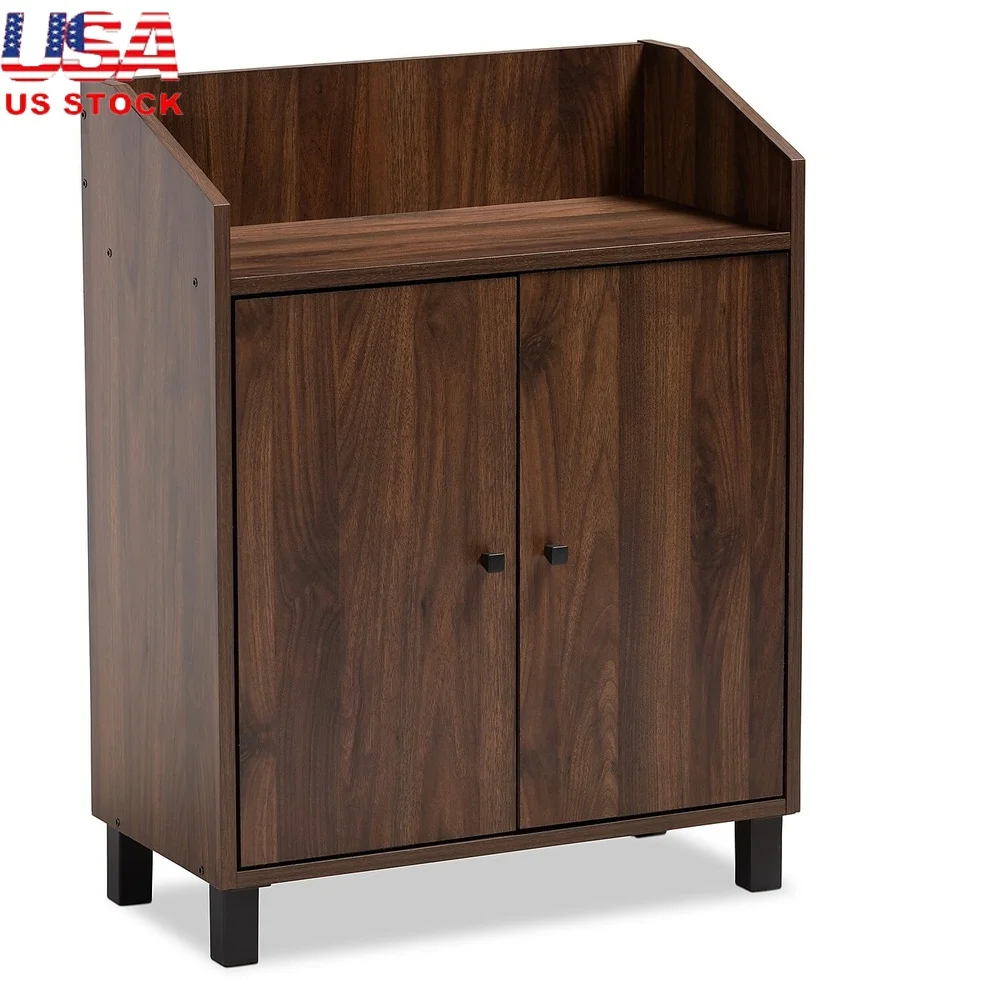 Contemporary Wood Shoe Storage Cabinet with Open Shelf Entryway Organizer 2-Door Design Indoor Use Moisture Protection Air
Contemporary Wood Shoe Storage Cabinet with Open Shelf Entryway Organizer 2-Door Design Indoor Use Moisture Protection Air