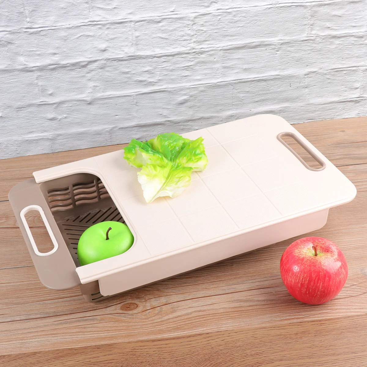 Многофункциональная выдвижная разделочная доска, кухонная сливная корзина, выдвижная раковина, разделочный блок, мытье овощей и мяса 
Многофункциональная выдвижная разделочная доска, кухонная сливная корзина, выдвижная раковина, разделочный блок, мытье овощей и мяса