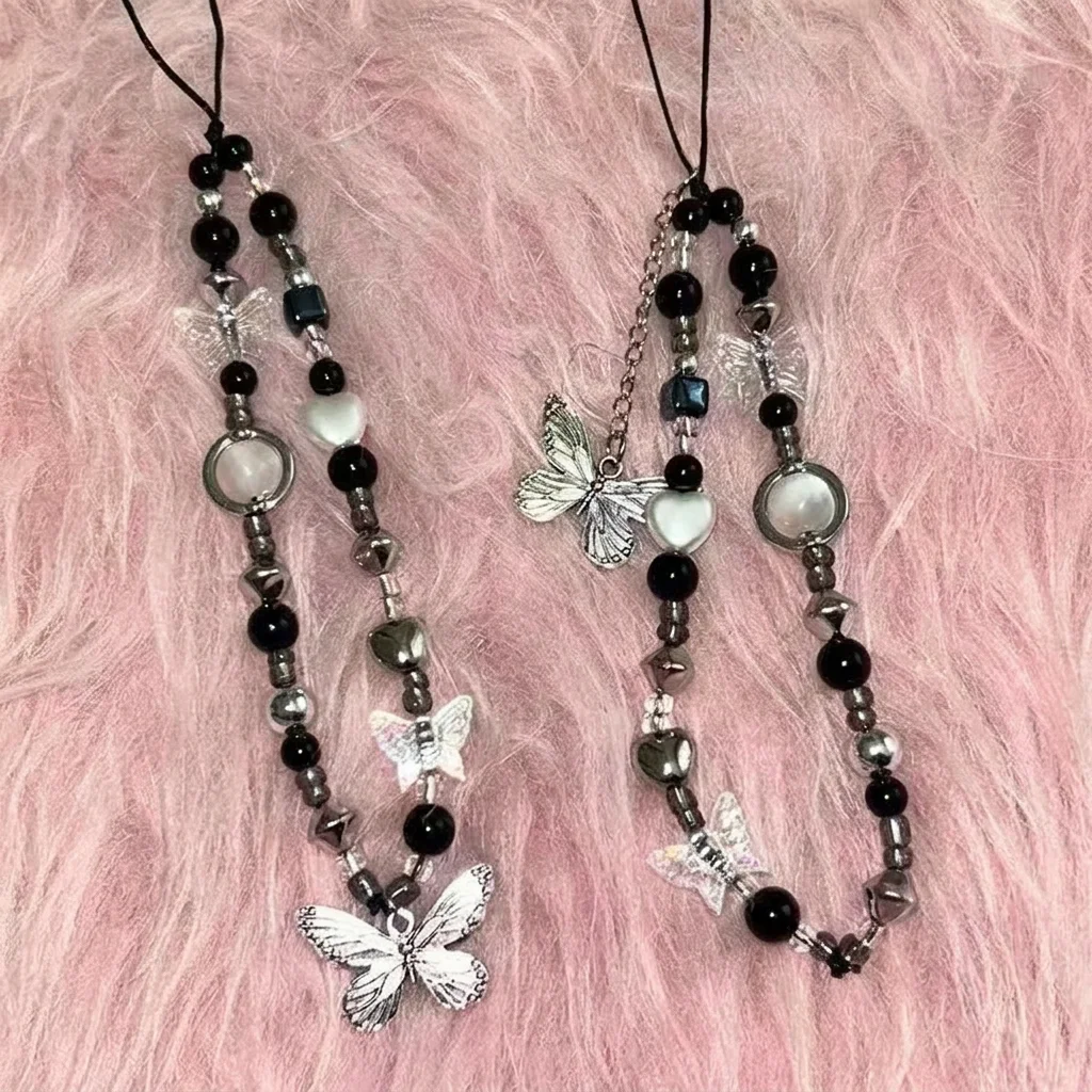Aesthetic Decorative Strap Beaded Phone Lanyard Vintage Phone Strap Beaded Butterfly Wrist Chain For Travel Daily Street
Aesthetic Decorative Strap Beaded Phone Lanyard Vintage Phone Strap Beaded Butterfly Wrist Chain For Travel Daily Street