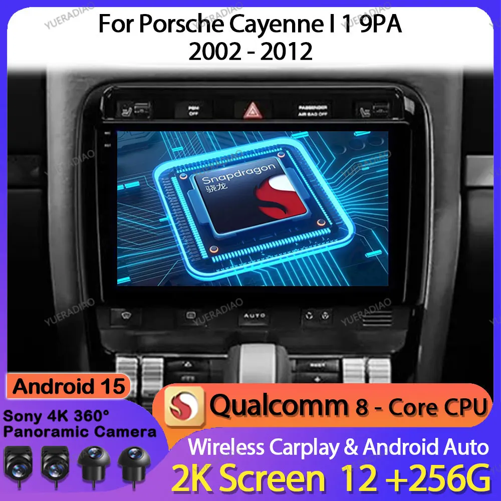 Android 15 Car Radio For Porsche Cayenne I 1 9PA 2002 - 2010 GPS NAVI Multimedia Video Player 4G LTE 5G WIFI QLED Head Unit 2DIN
Android 15 Car Radio For Porsche Cayenne I 1 9PA 2002 - 2010 GPS NAVI Multimedia Video Player 4G LTE 5G WIFI QLED Head Unit 2DIN