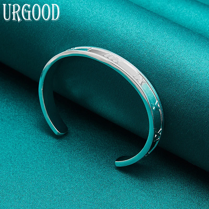 925 Sterling Silver Adjustable Opening Charm 7mm Letter Bangle For Women Party Gift Engagement Wedding Fashion Jewelry
925 Sterling Silver Adjustable Opening Charm 7mm Letter Bangle For Women Party Gift Engagement Wedding Fashion Jewelry