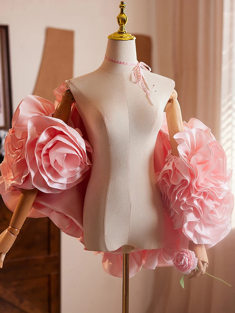 Handmade Three-Dimensional Flower High Sense Evening Dress Accessories Shawl Host Catwalk Performance Costumes Singing Ornament 
Handmade Three-Dimensional Flower High Sense Evening Dress Accessories Shawl Host Catwalk Performance Costumes Singing Ornament