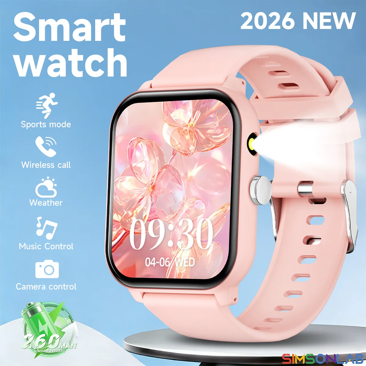 2026 New 1.83'' HD Smart Watch Men Bluetooth Call Music Player Voice Assistant Message Reminder LED Flashlight IP67 Sports Watch
2026 New 1.83'' HD Smart Watch Men Bluetooth Call Music Player Voice Assistant Message Reminder LED Flashlight IP67 Sports Watch