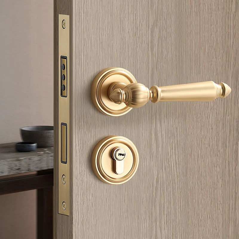 Bedroom Door Lock Indoor Room Wooden Door Lock Magnetic And Silent Split Door Handle French Gold Brushed Room Door Lock
Bedroom Door Lock Indoor Room Wooden Door Lock Magnetic And Silent Split Door Handle French Gold Brushed Room Door Lock