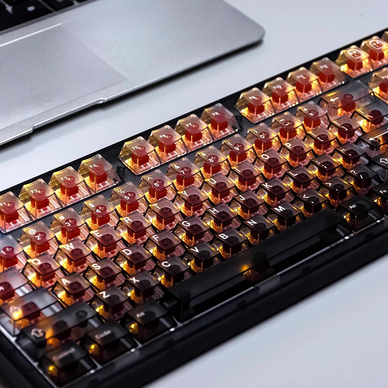 Polar day transparent keycap PC high transparency mechanical keyboard fog penetration original customized 124 key ice crystal ke
Polar day transparent keycap PC high transparency mechanical keyboard fog penetration original customized 124 key ice crystal ke