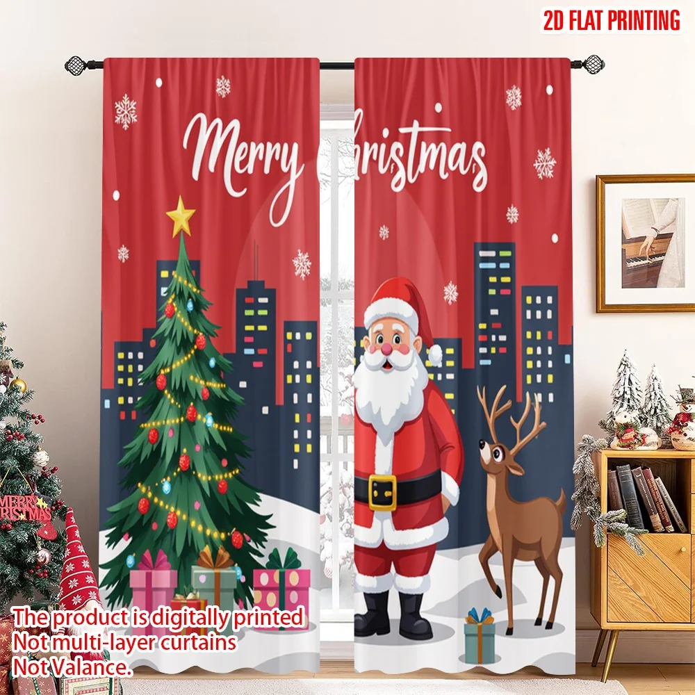 2pcs 2D flat printing Merry Christmas Window Curtains Merry Christmas Gifts Santa_a 100% Polyester Without Electricity Party
2pcs 2D flat printing Merry Christmas Window Curtains Merry Christmas Gifts Santa_a 100% Polyester Without Electricity Party