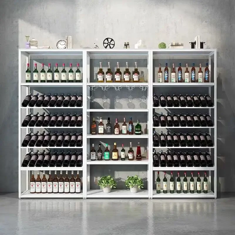 Metal Bottle Shelf Wine Cabinets Kitchen Storage Buffet Industrial Holder Wine Rack Retail Modern Armoire Vitre Home Furniture
Metal Bottle Shelf Wine Cabinets Kitchen Storage Buffet Industrial Holder Wine Rack Retail Modern Armoire Vitre Home Furniture
