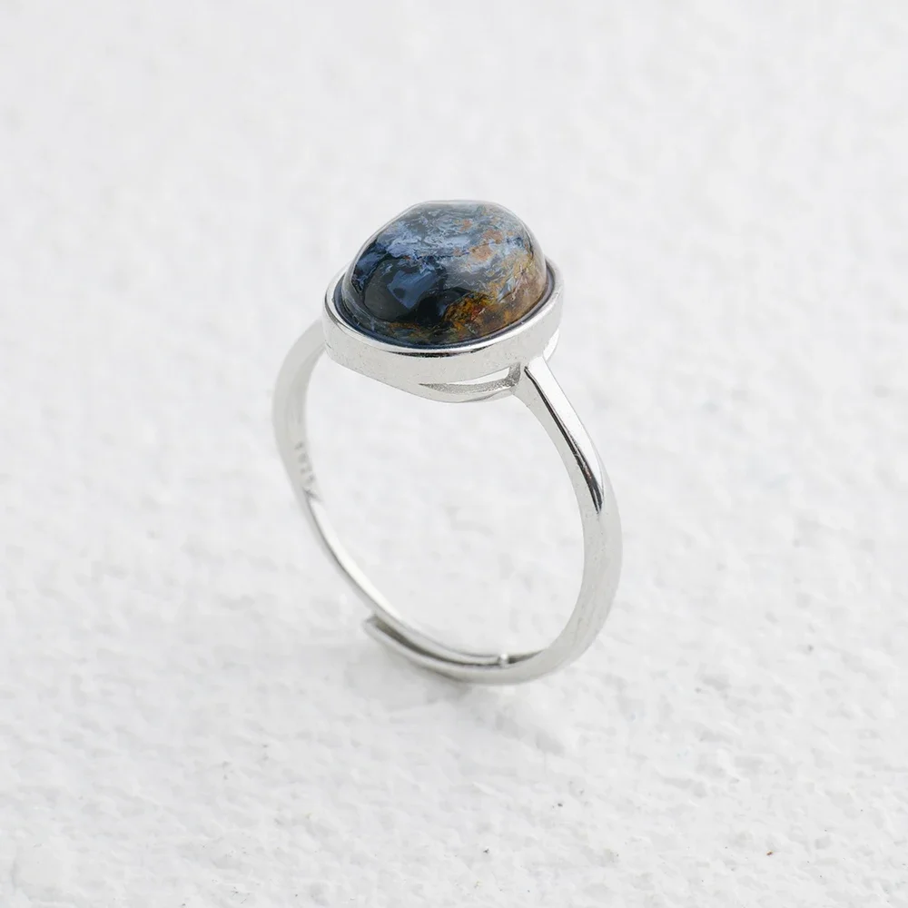 Adjustable 925 Silver Ring 10x8mm Natural Pietersite 2 Carats Cat's Eye Gemstone Bands Jewelry Promise Gift
Adjustable 925 Silver Ring 10x8mm Natural Pietersite 2 Carats Cat's Eye Gemstone Bands Jewelry Promise Gift