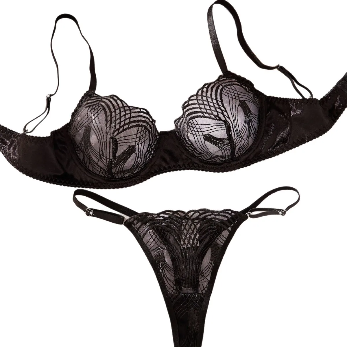 Vintage Black Embroidery Sexy Transparent Bra Panty Lingerie Sets Erotic Exotic Suits For Women Ladies Sexy Lingerie Set
Vintage Black Embroidery Sexy Transparent Bra Panty Lingerie Sets Erotic Exotic Suits For Women Ladies Sexy Lingerie Set
