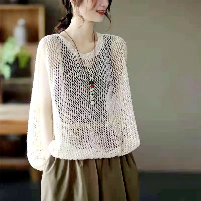 Summer Hollow Out Women Knitted Tank With Camisole Top Fashion Vintage Harajuku Casual Oversized Clothing Vest Breathable Daily
Summer Hollow Out Women Knitted Tank With Camisole Top Fashion Vintage Harajuku Casual Oversized Clothing Vest Breathable Daily