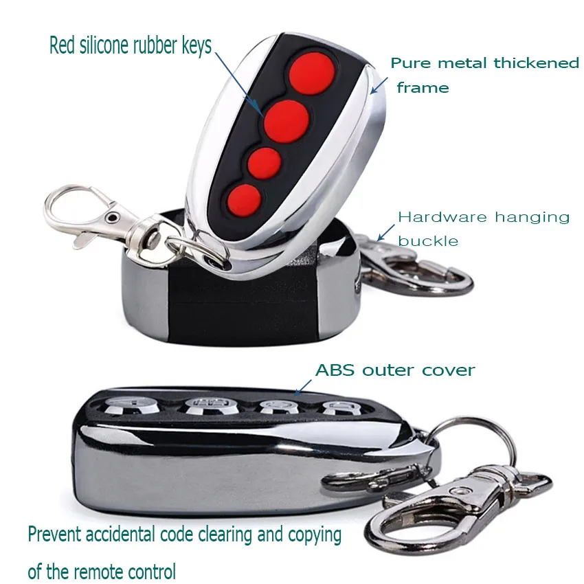 Upgraded thickened metal four-key 433MHz basement door electromagnetic home lock Smart light remote copy remote control key
Upgraded thickened metal four-key 433MHz basement door electromagnetic home lock Smart light remote copy remote control key