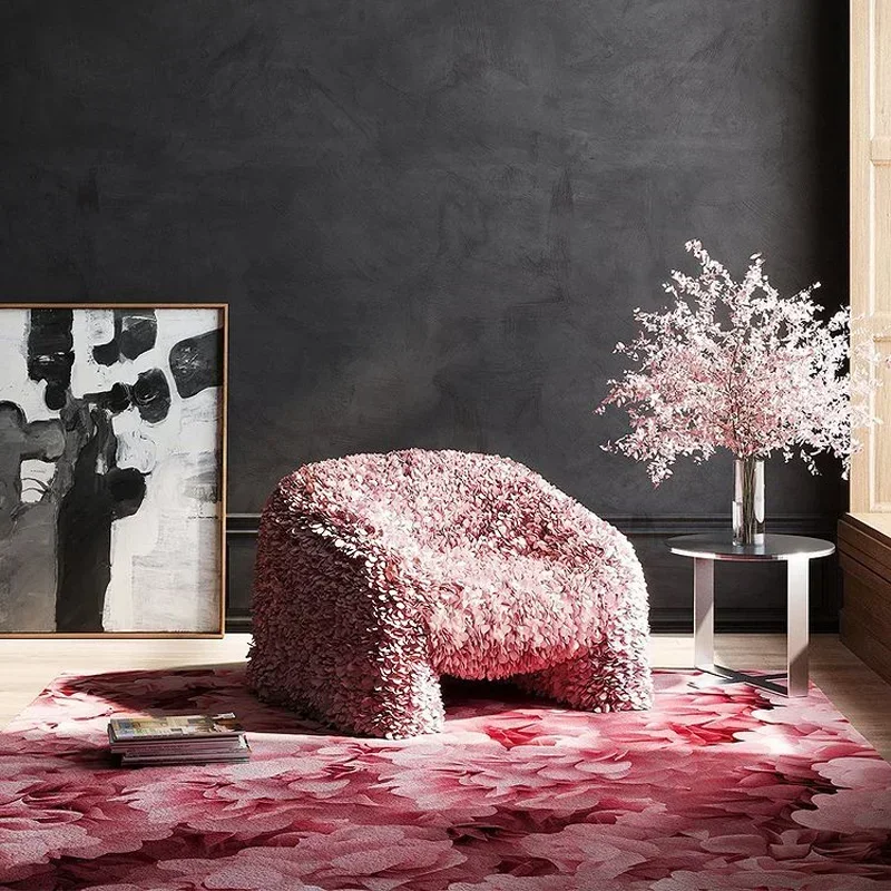 Luxury Single Leisure Chair Fashion Art Shaped Petals Couch
Luxury Single Leisure Chair Fashion Art Shaped Petals Couch
