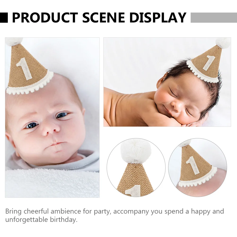 2Pcs Linen Birthday Hat Forest Party Crown Baby Photo Prop Cartoon Headwear 1st Birthday Cartoon Headgear Party Props 
2Pcs Linen Birthday Hat Forest Party Crown Baby Photo Prop Cartoon Headwear 1st Birthday Cartoon Headgear Party Props