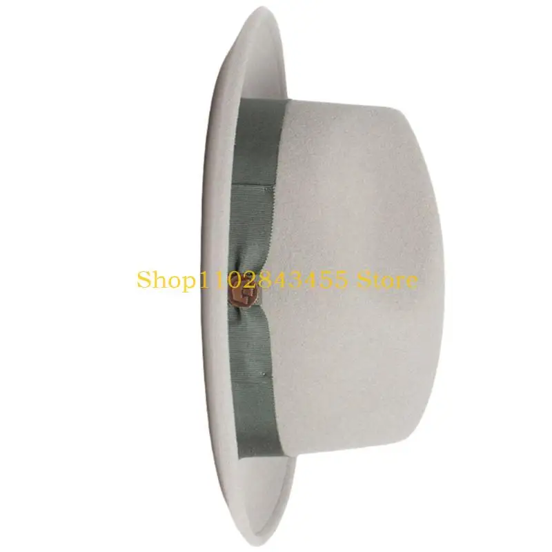 49MC Elegant Wool Homburg Top Hat Costume for Outdoor Gatherings Activity
49MC Elegant Wool Homburg Top Hat Costume for Outdoor Gatherings Activity