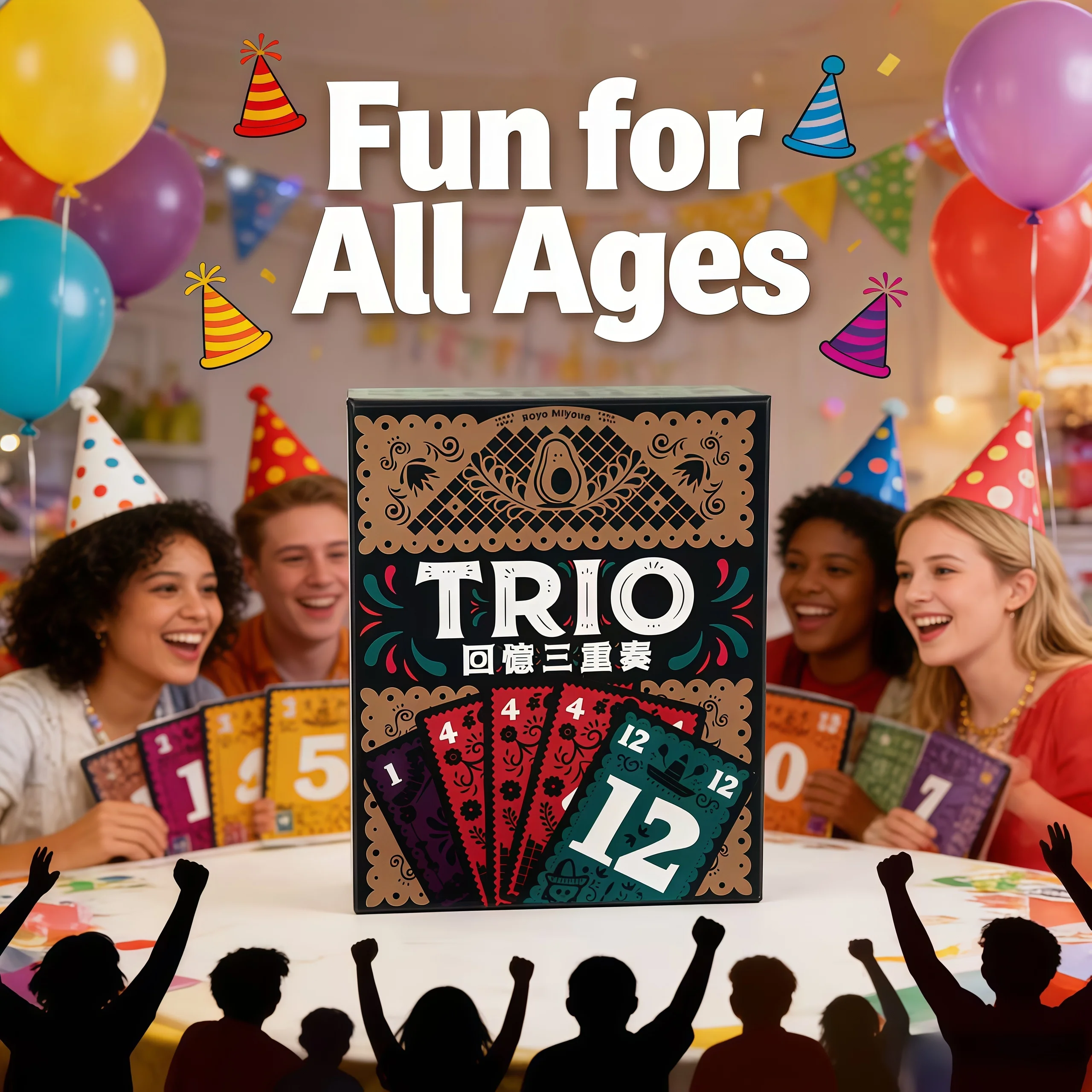 Стратегия настольной игры Trio, подходящая для развлечения карточек, подходит для пар, пар и семьи, идеально подходит для игры в ночь развлечений
Стратегия настольной игры Trio, подходящая для развлечения карточек, подходит для пар, пар и семьи, идеально подходит для игры в ночь развлечений