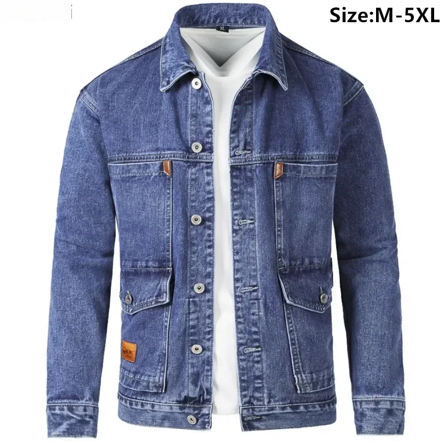 Spring Autumn Men's Denim Coats Multi-pocket Loose Single-breasted Cardigan Fashion Casual Cargo Jackets Men Jeans Jacket
Spring Autumn Men's Denim Coats Multi-pocket Loose Single-breasted Cardigan Fashion Casual Cargo Jackets Men Jeans Jacket