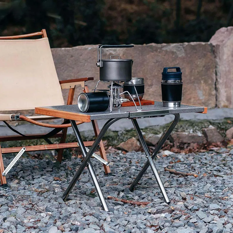Camping Folding Stainless Steel Table Portable Picnic Lightweight Table High Temperature Resistance Outdoor Desk
Camping Folding Stainless Steel Table Portable Picnic Lightweight Table High Temperature Resistance Outdoor Desk