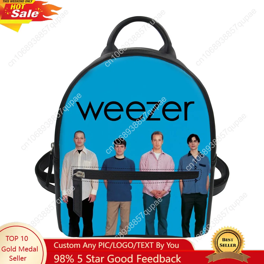 Weezer Custom Backpack Purse Women Pop Rock Band Carter Schoolbags Double Shoulder Bag Mini Daypack Leather Travel Bag
Weezer Custom Backpack Purse Women Pop Rock Band Carter Schoolbags Double Shoulder Bag Mini Daypack Leather Travel Bag