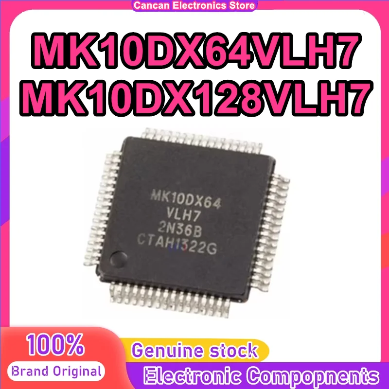 MK10DX64VLH7 MK10DX128VLH7 LQFP64 32-bit microcontroller chip New in stock
MK10DX64VLH7 MK10DX128VLH7 LQFP64 32-bit microcontroller chip New in stock