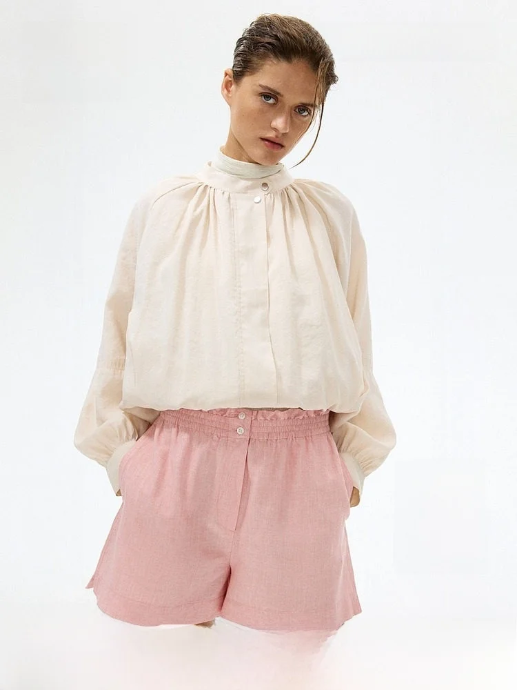 H&M Women's High Waist Linen Mix Shorts Straight Leg Pants Summer 2026 Casual Style Cotton Linen Viscose Blend Shorts
H&M Women's High Waist Linen Mix Shorts Straight Leg Pants Summer 2026 Casual Style Cotton Linen Viscose Blend Shorts