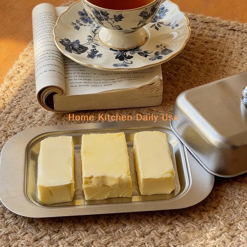 portable1PC Stainless Steel Butter Dish with Handle Cover Design Large Capacity Butter Keeper for Home Breakfast Table
portable1PC Stainless Steel Butter Dish with Handle Cover Design Large Capacity Butter Keeper for Home Breakfast Table