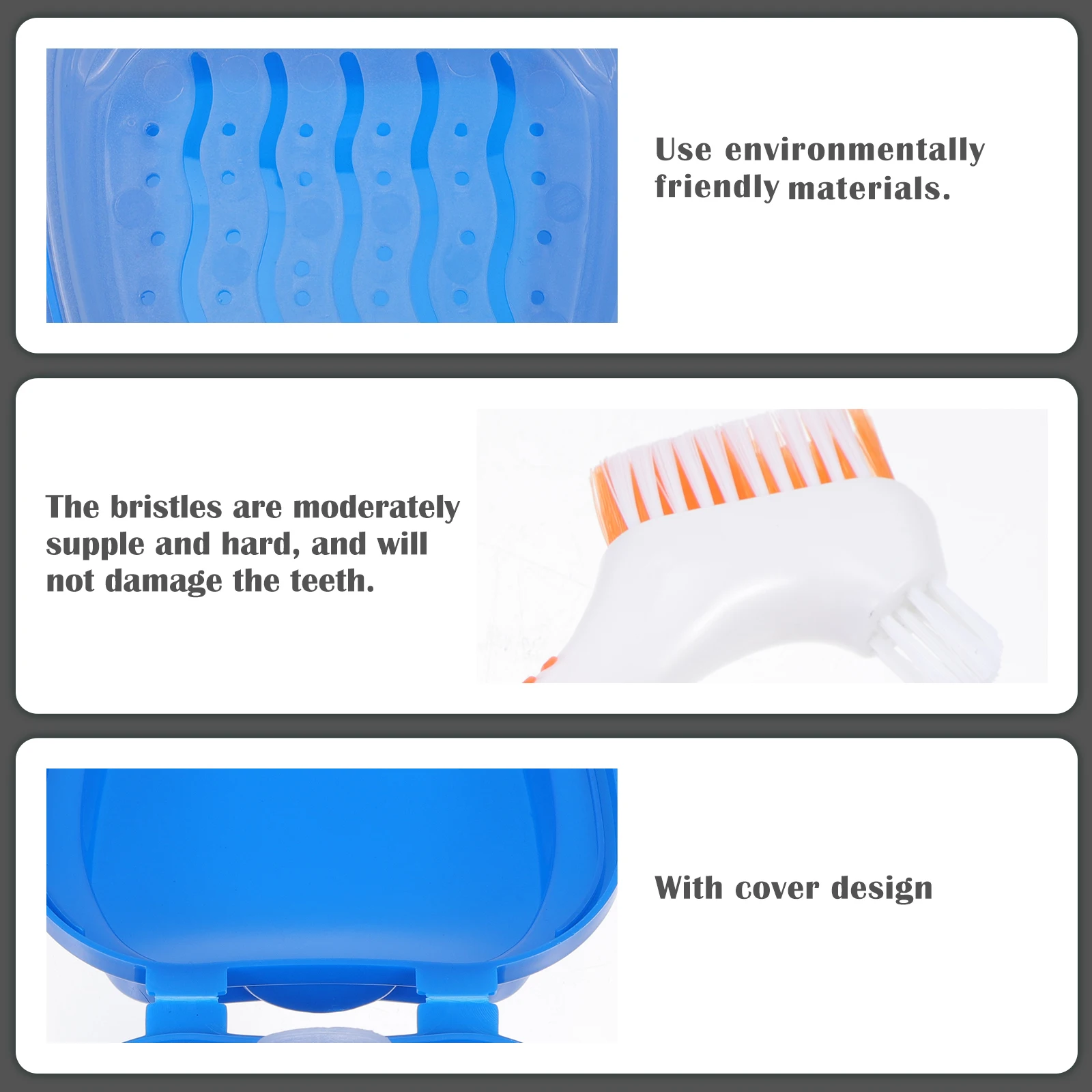 Denture Kit Storage Case Portable Box thodontic Holder PP Bristle Toothbrush Set False Teeth thodontic Denture Holder Care
Denture Kit Storage Case Portable Box thodontic Holder PP Bristle Toothbrush Set False Teeth thodontic Denture Holder Care