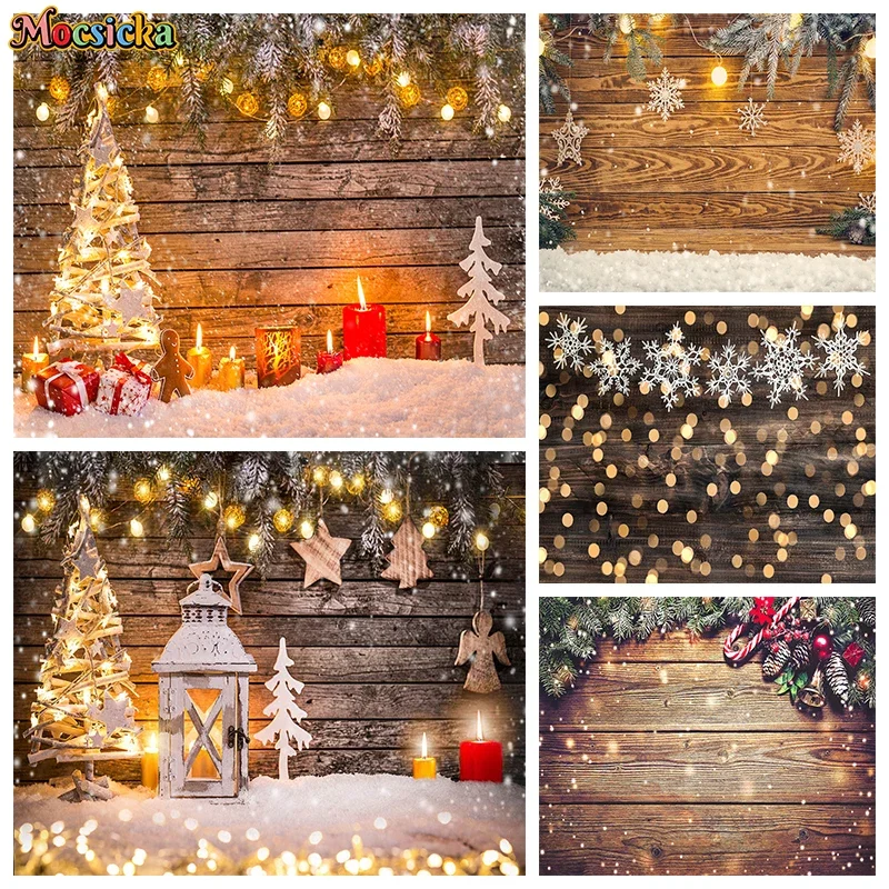 Mocsicka Winter Christmas Wooden Board Decoration Photography Background Candles Neon Lights Gift Snowflakes Photo Backdrop Prop
Mocsicka Winter Christmas Wooden Board Decoration Photography Background Candles Neon Lights Gift Snowflakes Photo Backdrop Prop