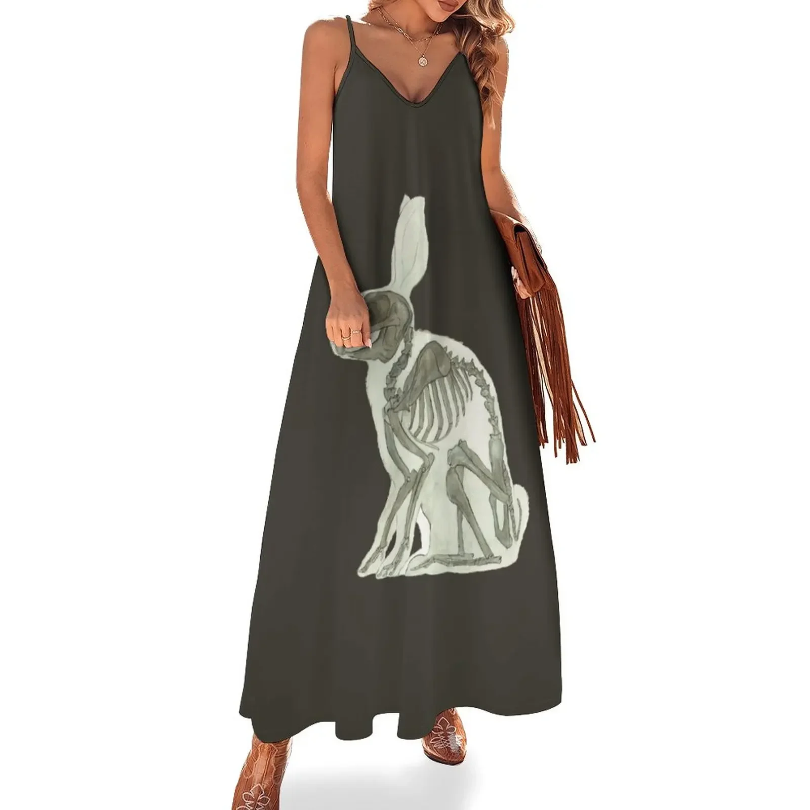 Rabbit Skeleton: Easter Gift Bunny Anatomy Sleeveless Dress evening dress summer dress daily
Rabbit Skeleton: Easter Gift Bunny Anatomy Sleeveless Dress evening dress summer dress daily