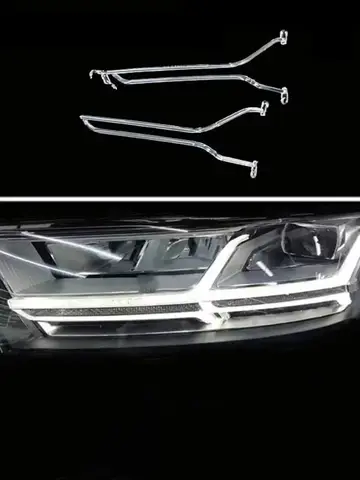 DRL tubo acrílico para Audi, guia de farol, farol LED, novo, 2016, 2017, 2018, 2019