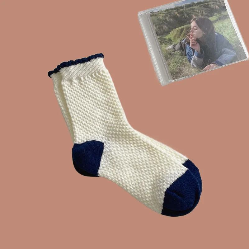 2/4 Pairs Summer Socks Women's Cotton Striped Middle-tube Socks ins Korean Warm Breathable Spring and Summer Socks Women's Socks
2/4 Pairs Summer Socks Women's Cotton Striped Middle-tube Socks ins Korean Warm Breathable Spring and Summer Socks Women's Socks