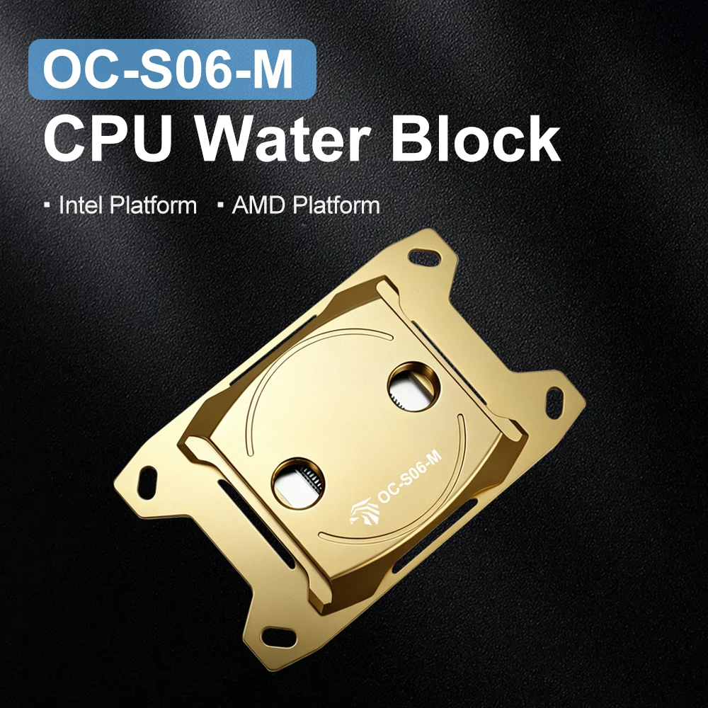 OCOCOO OC-S06-M All-Metal CPU Water Block G1/4" Universal Thread PC Liquid Cooling System High-Purity Copper Base Intel AMD
OCOCOO OC-S06-M All-Metal CPU Water Block G1/4" Universal Thread PC Liquid Cooling System High-Purity Copper Base Intel AMD