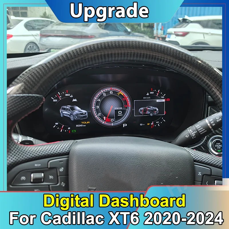 Автомобильный ЖК-цифровой кластер с виртуальной кабиной SpeedMeter Dash Carplay для Cadillac XT6 2020-2024, блок панели приборного экрана
Автомобильный ЖК-цифровой кластер с виртуальной кабиной SpeedMeter Dash Carplay для Cadillac XT6 2020-2024, блок панели приборного экрана