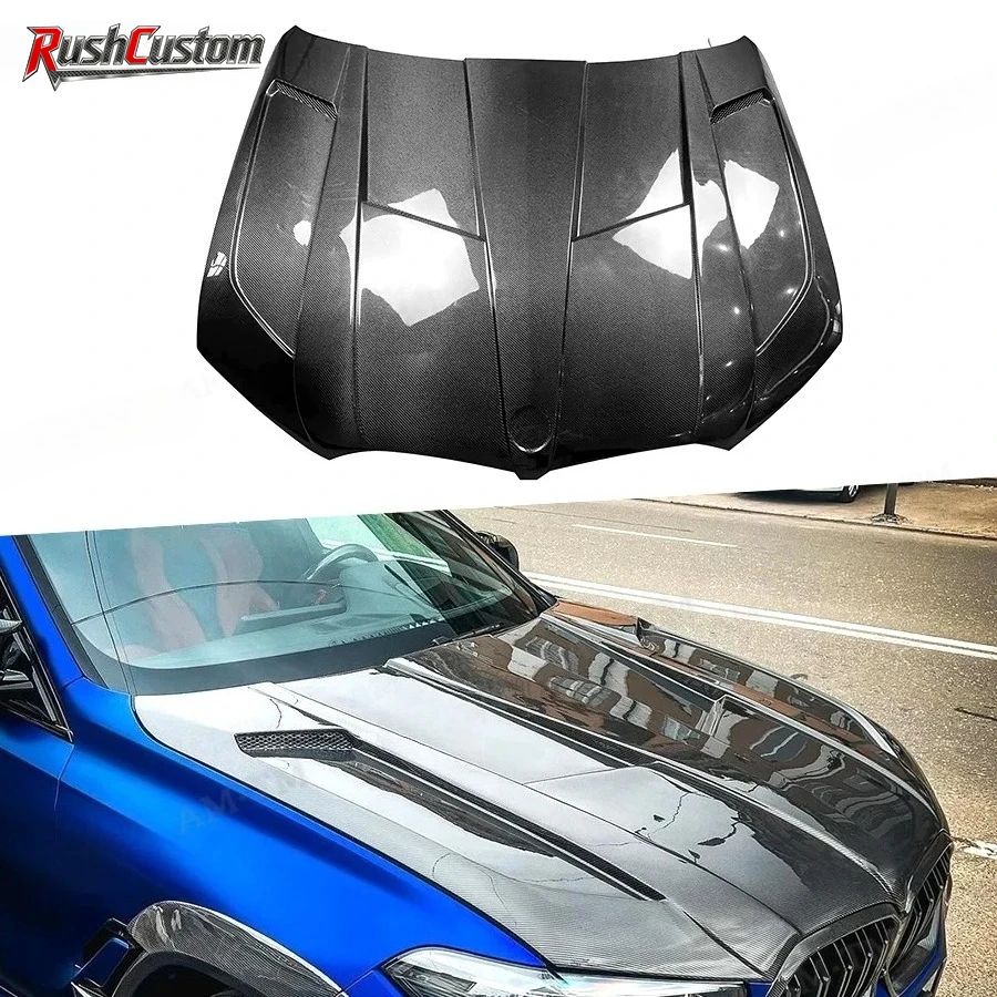 Carbon Fiber Hood For BMW X5 G05 X6 G06 X5M F95 X6M F96 engine cover Clear Engine Hood Cutout Cooling Front Valve Cover Body Kit
Carbon Fiber Hood For BMW X5 G05 X6 G06 X5M F95 X6M F96 engine cover Clear Engine Hood Cutout Cooling Front Valve Cover Body Kit