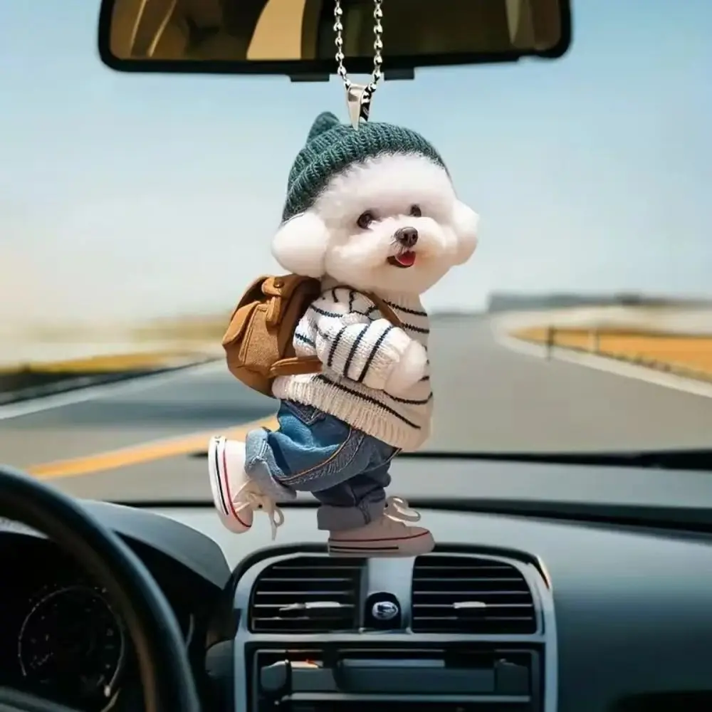 Creative Car Hanging Ornaments Puppy Man Backpack Rearview Mirrors Pendant Car Decoration Accessories Keychain Pendant
Creative Car Hanging Ornaments Puppy Man Backpack Rearview Mirrors Pendant Car Decoration Accessories Keychain Pendant
