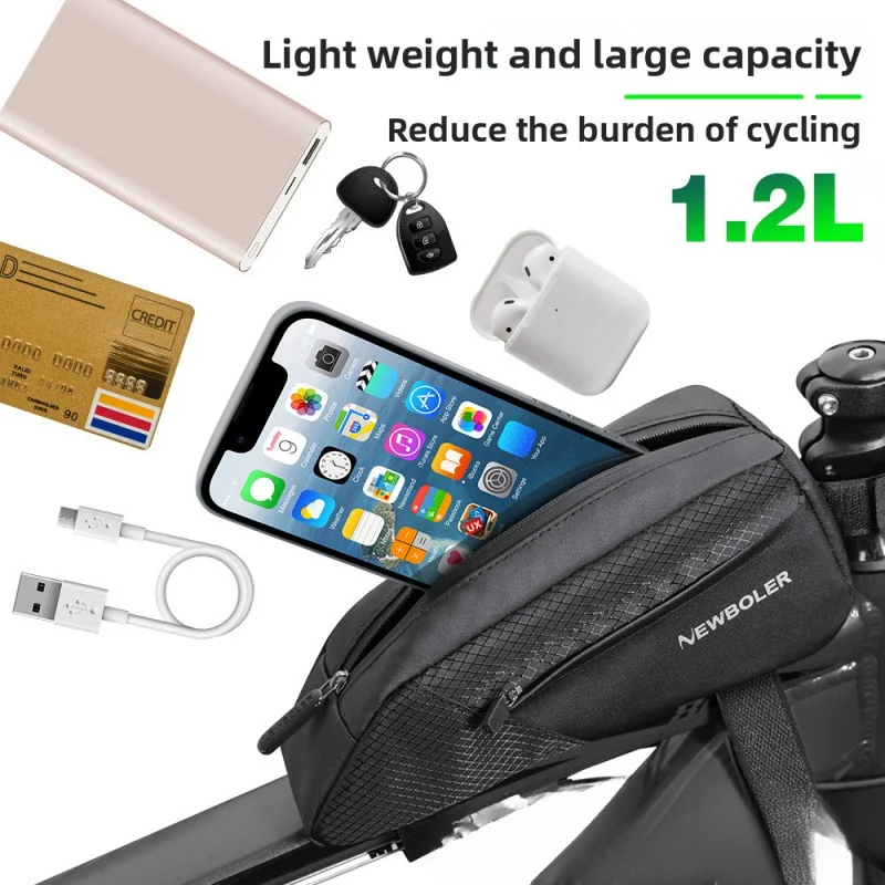Bike Bag Waterproof Reflective Front Top Frame Tube Bag Large Capacity Ultralight Bicycle Bag Cycling Pannier Bag Accessories
Bike Bag Waterproof Reflective Front Top Frame Tube Bag Large Capacity Ultralight Bicycle Bag Cycling Pannier Bag Accessories