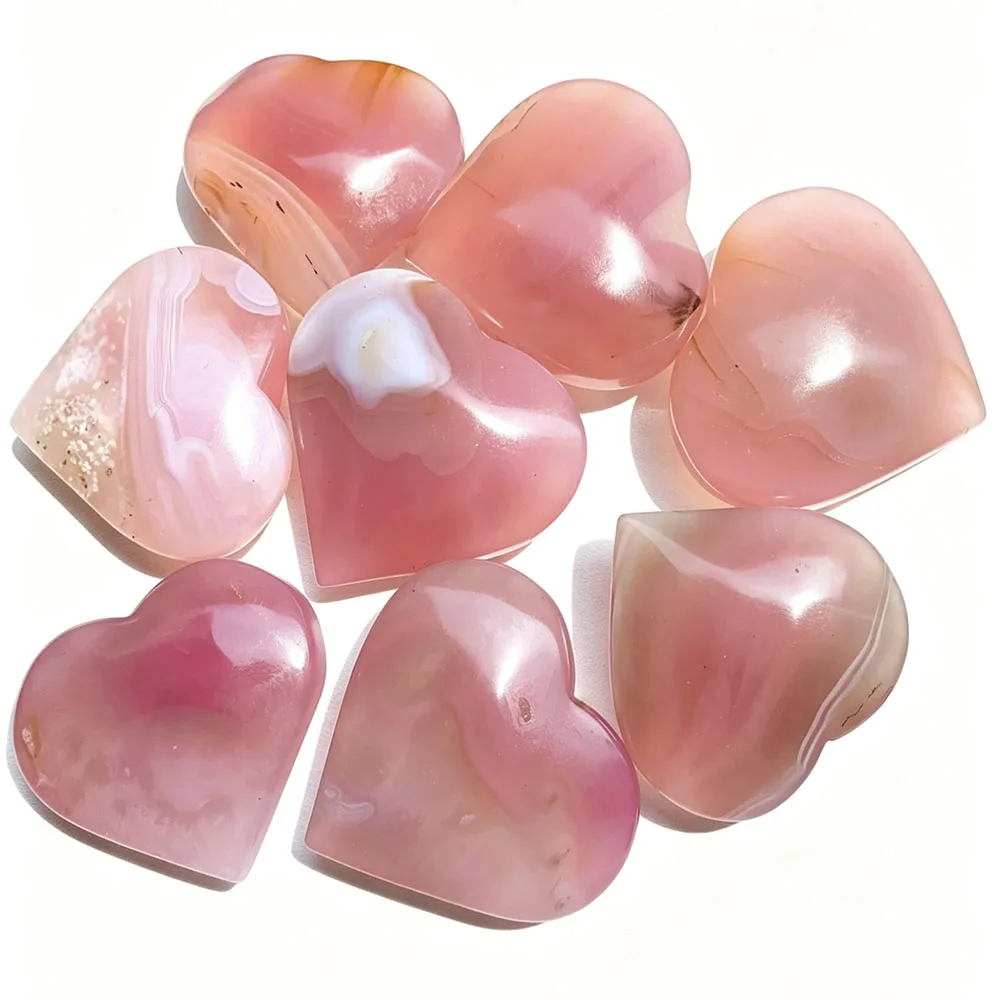 Natural Pink Agate Heart Carving, Polished Energy Healing Crystal, Natural Mineral Home Meditation Decor Ornament Gift
Natural Pink Agate Heart Carving, Polished Energy Healing Crystal, Natural Mineral Home Meditation Decor Ornament Gift