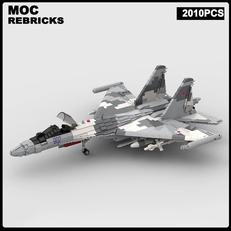 MOC-196507 purpose Military Series Su-35 Fighter ModelBuilding Blocks Bricks Sets Children's Aircraft Toys Puzzle Xmas Gifts
MOC-196507 purpose Military Series Su-35 Fighter ModelBuilding Blocks Bricks Sets Children's Aircraft Toys Puzzle Xmas Gifts
